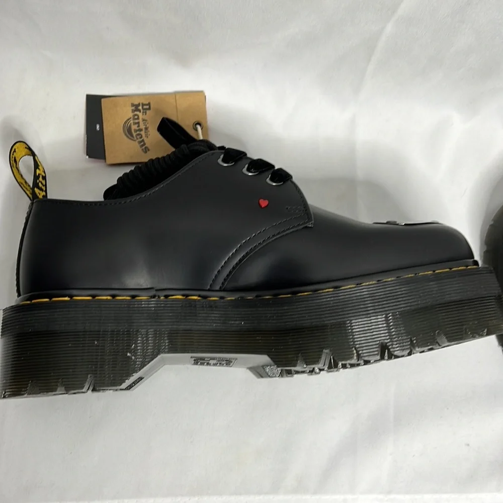 ***SOLD***NWT Dr. Marten Betty Boop Collab Black Leather Platform Shoes - Picture 11 of 11